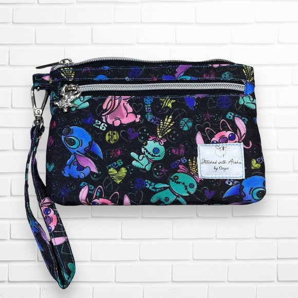 Handbags - Lilo and Stitch Characters Themed Pollies Purse Wristlet Handmade